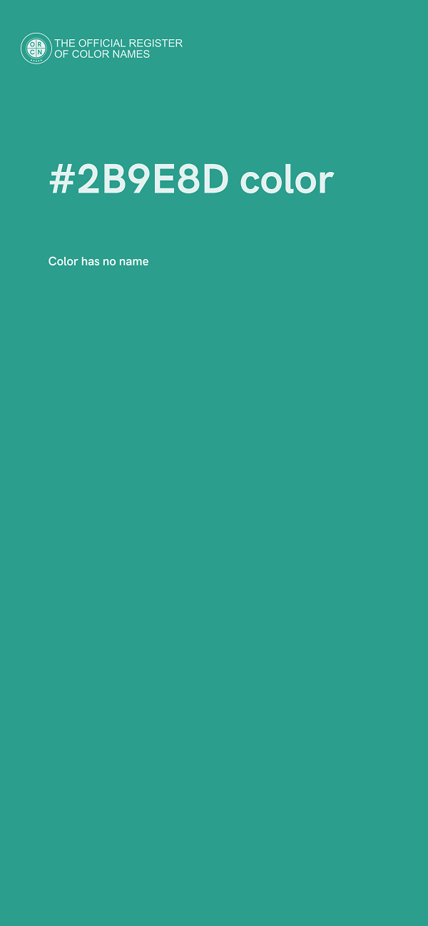 #2B9E8D color image