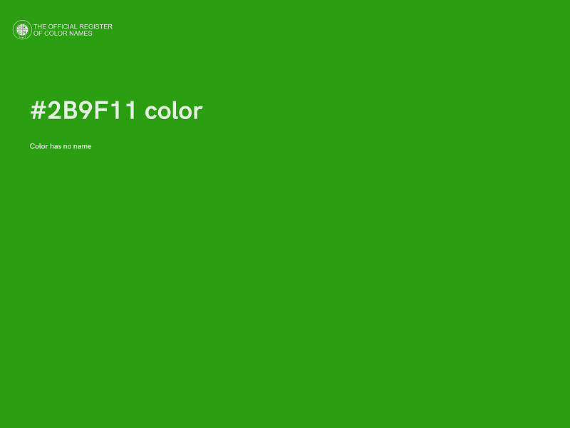 #2B9F11 color image