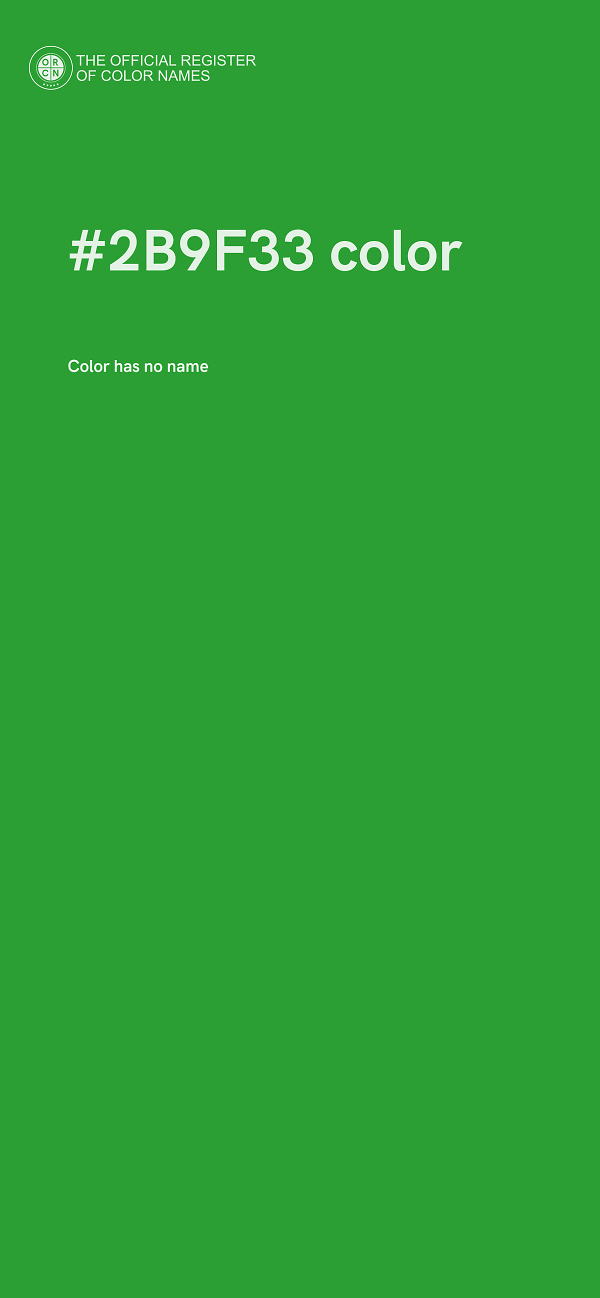 #2B9F33 color image