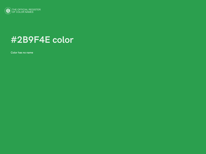 #2B9F4E color image