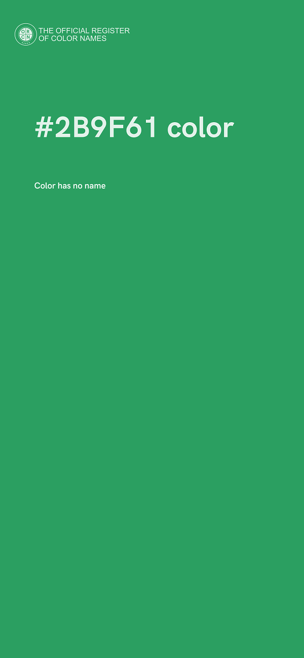 #2B9F61 color image