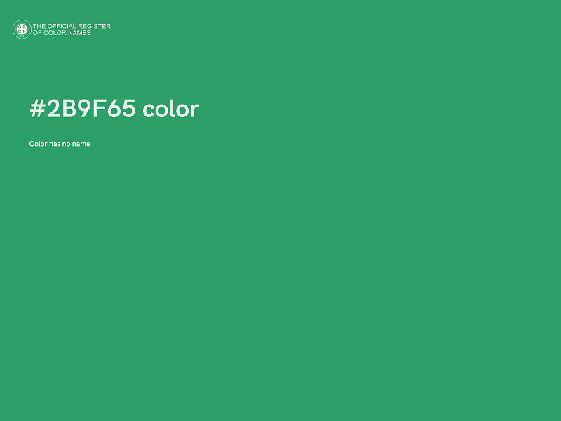 #2B9F65 color image