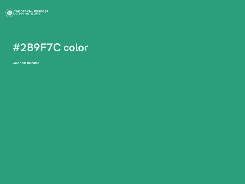 #2B9F7C color image