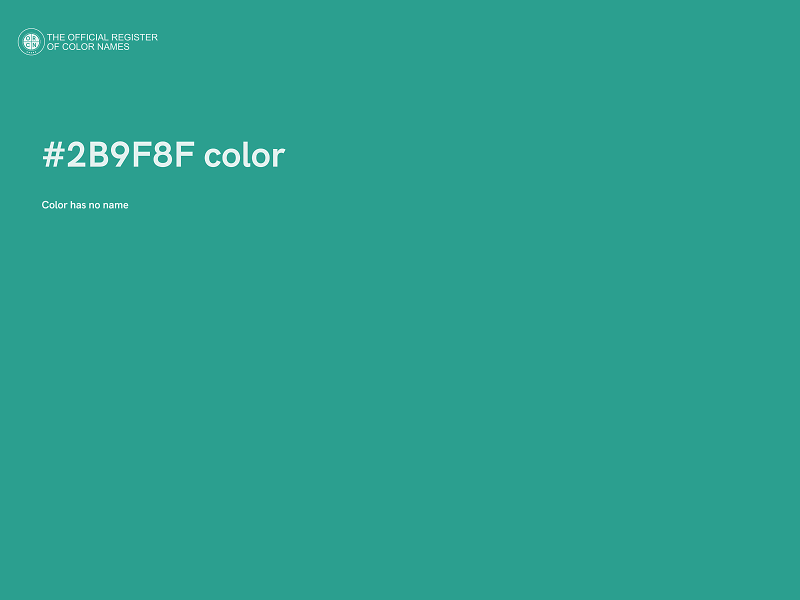 #2B9F8F color image