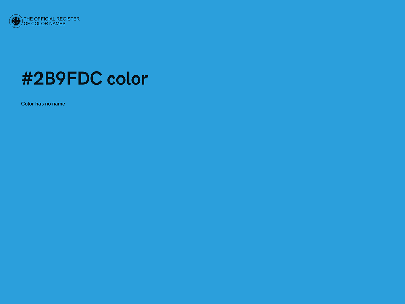 #2B9FDC color image