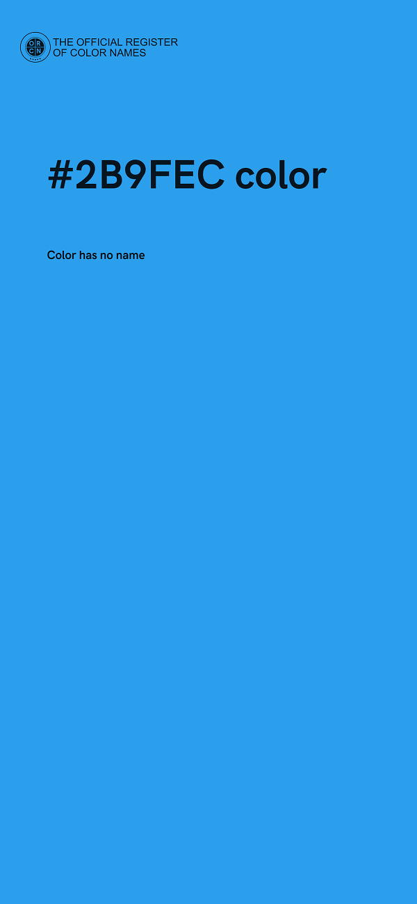 #2B9FEC color image