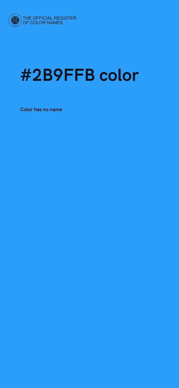 #2B9FFB color image