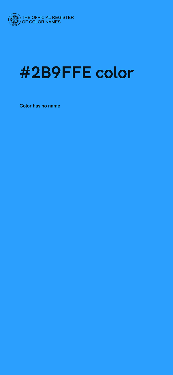 #2B9FFE color image
