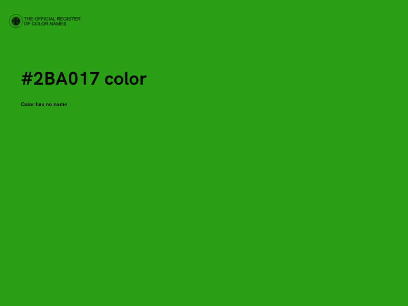 #2BA017 color image