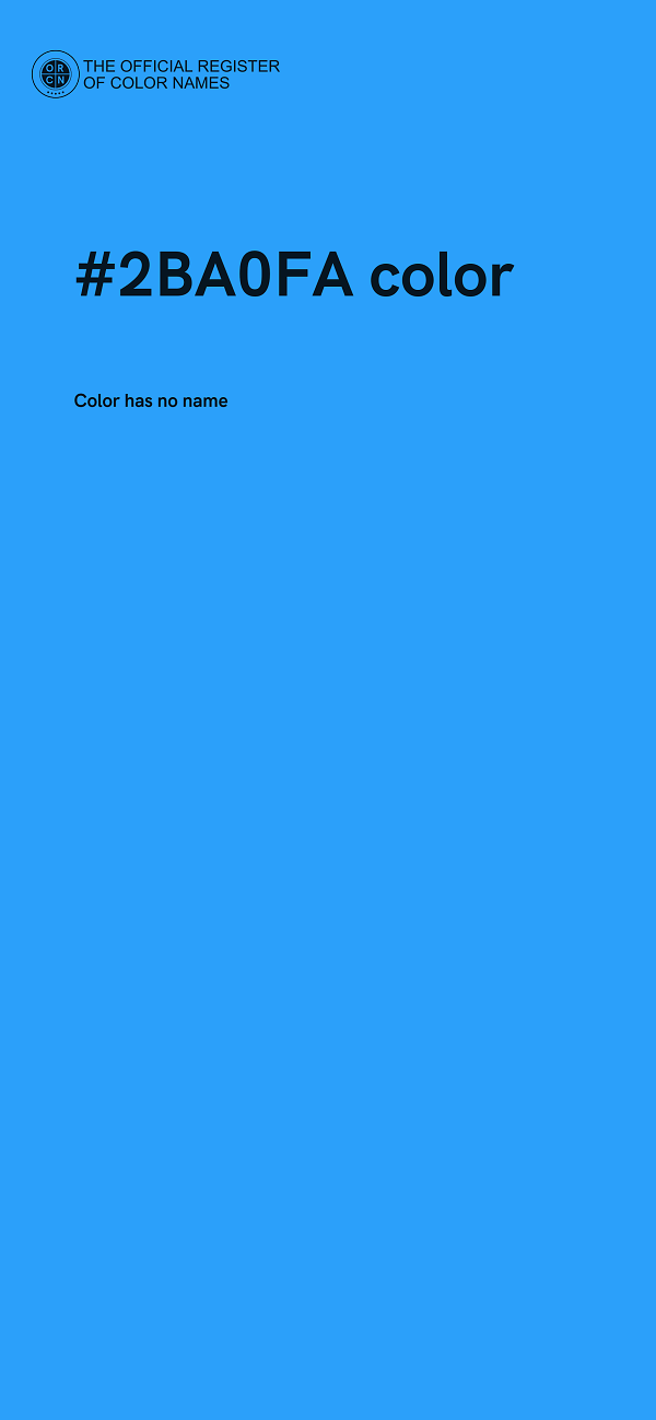 #2BA0FA color image