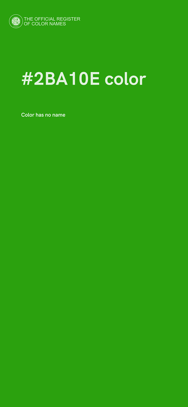 #2BA10E color image