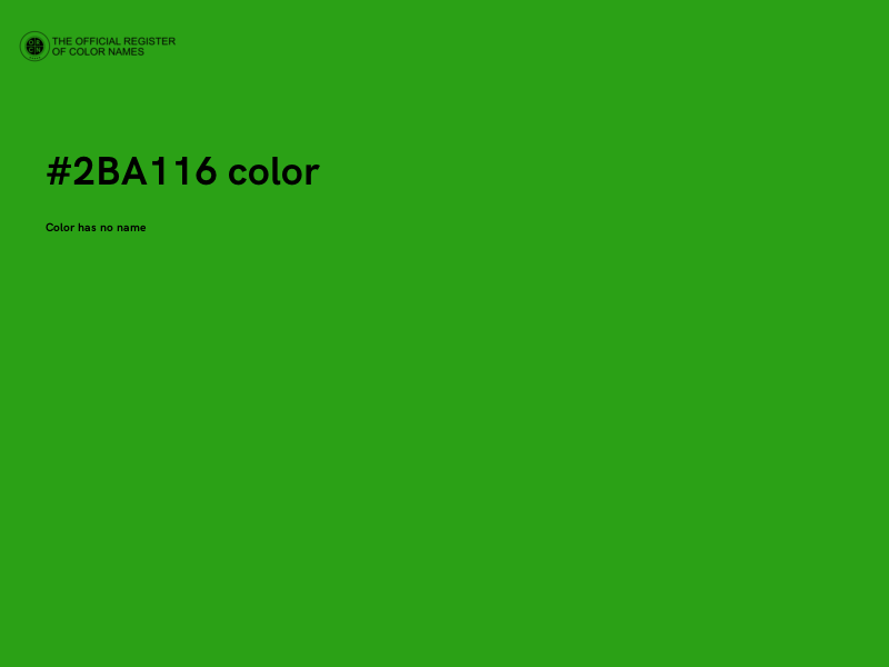 #2BA116 color image