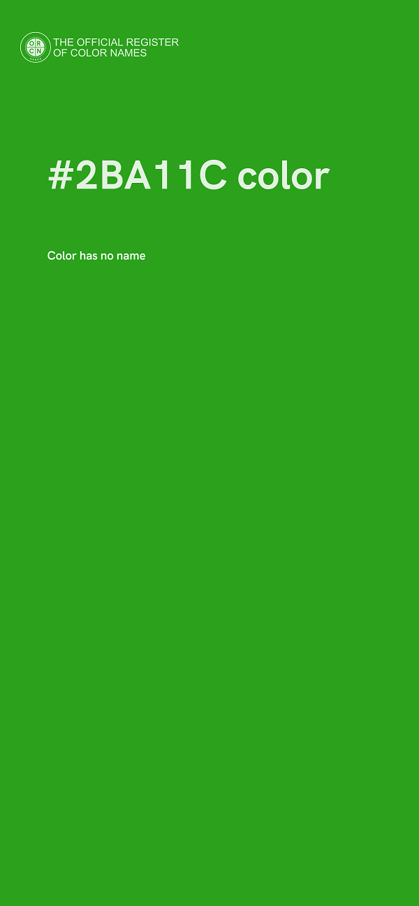 #2BA11C color image