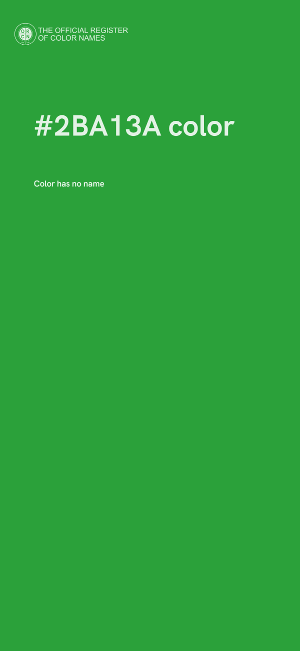 #2BA13A color image