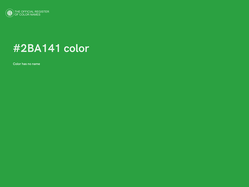 #2BA141 color image