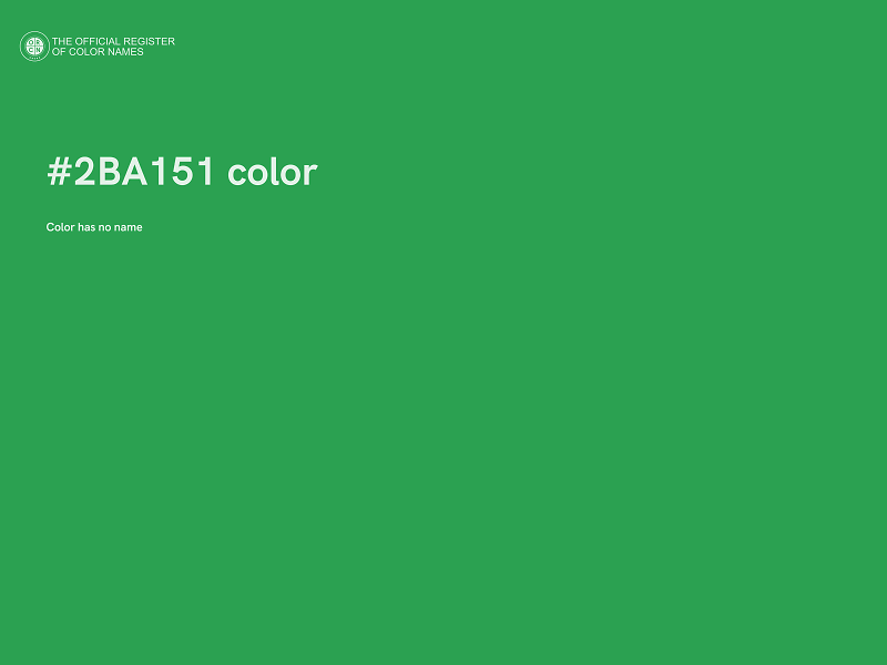 #2BA151 color image