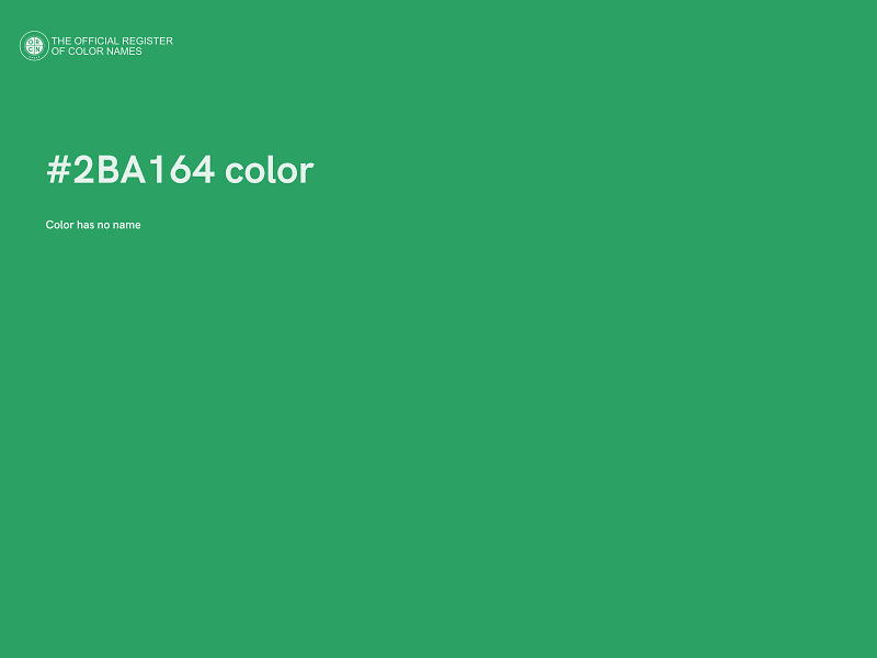 #2BA164 color image