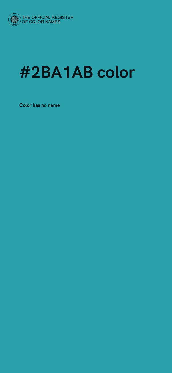 #2BA1AB color image