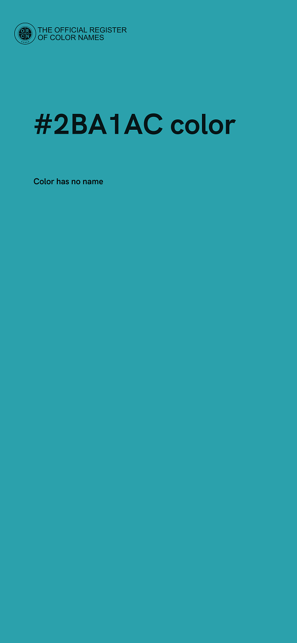 #2BA1AC color image