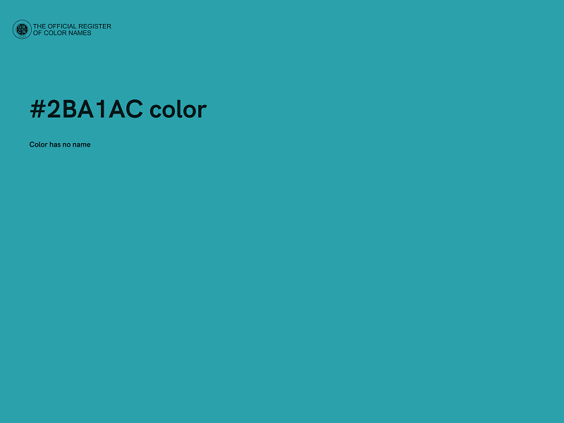 #2BA1AC color image