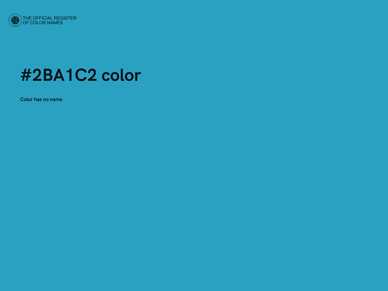 #2BA1C2 color image