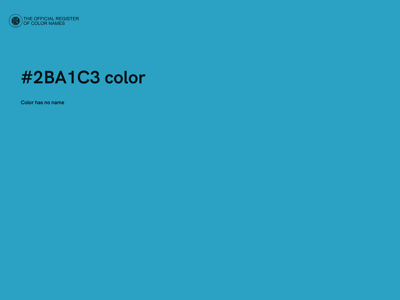 #2BA1C3 color image