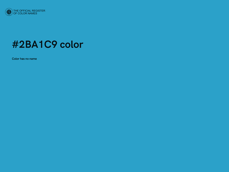 #2BA1C9 color image