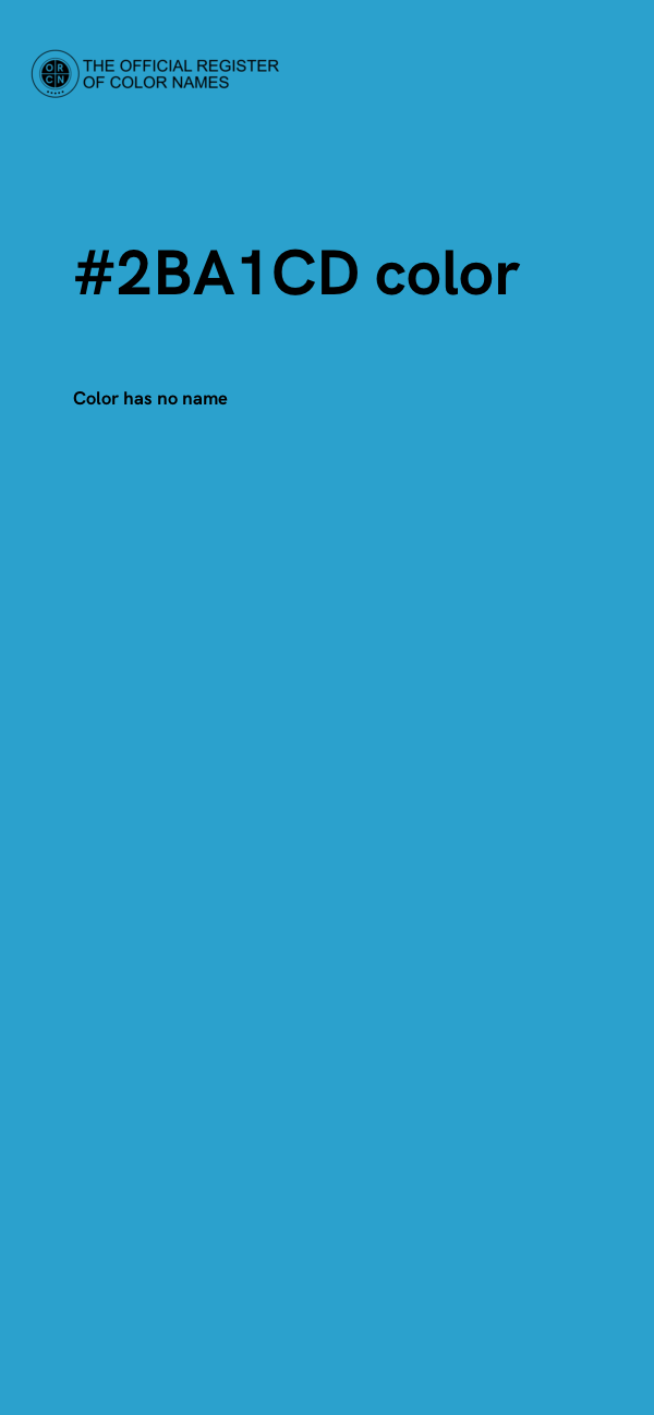 #2BA1CD color image