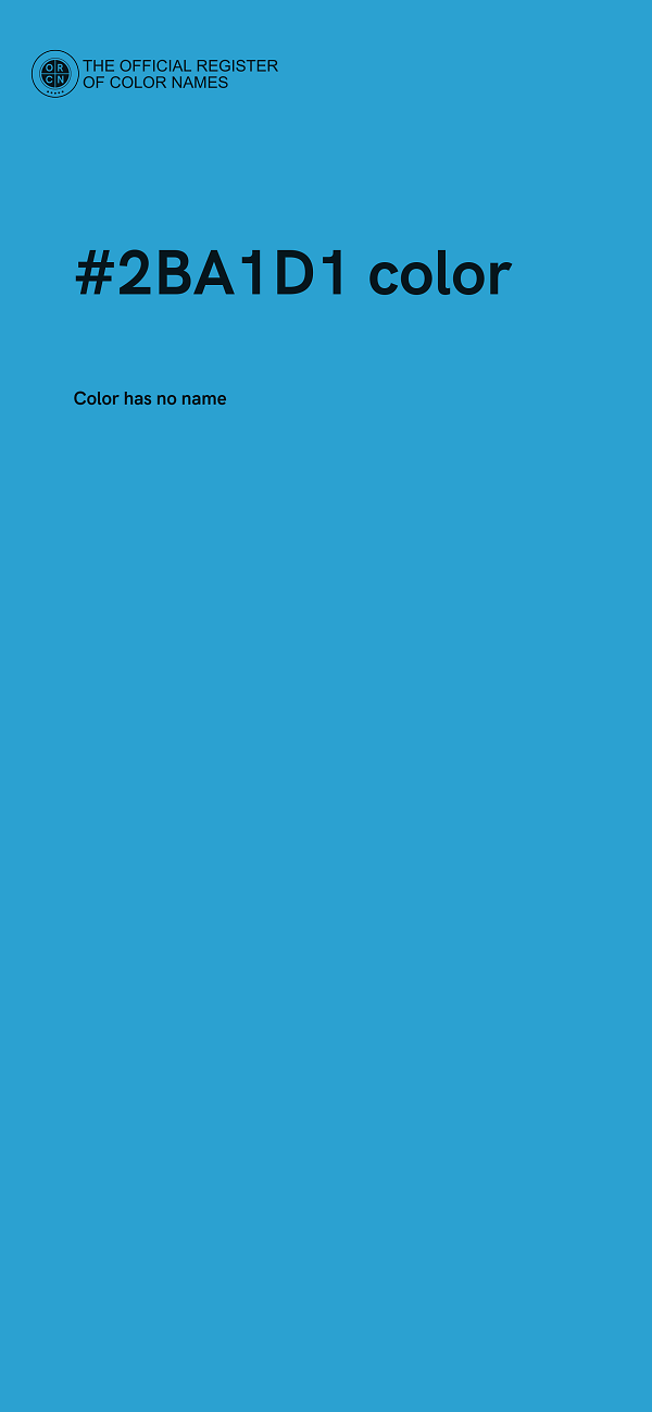 #2BA1D1 color image