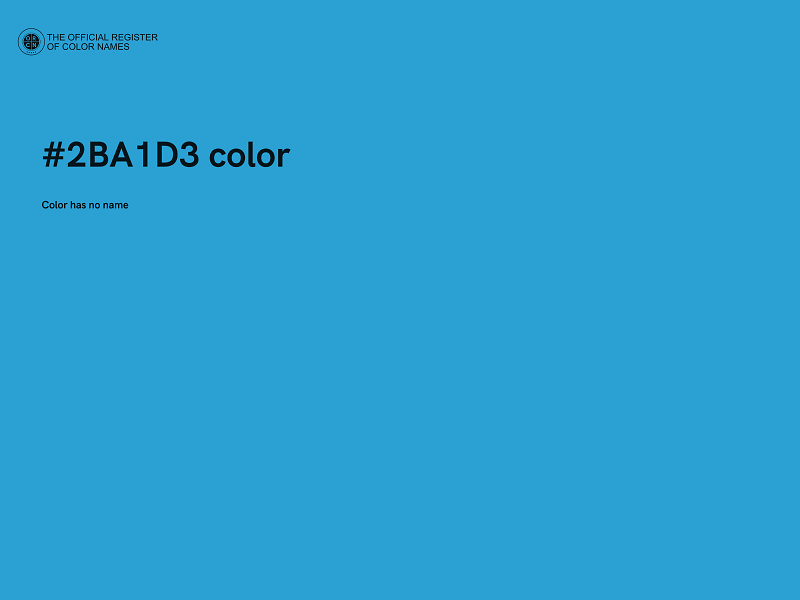 #2BA1D3 color image