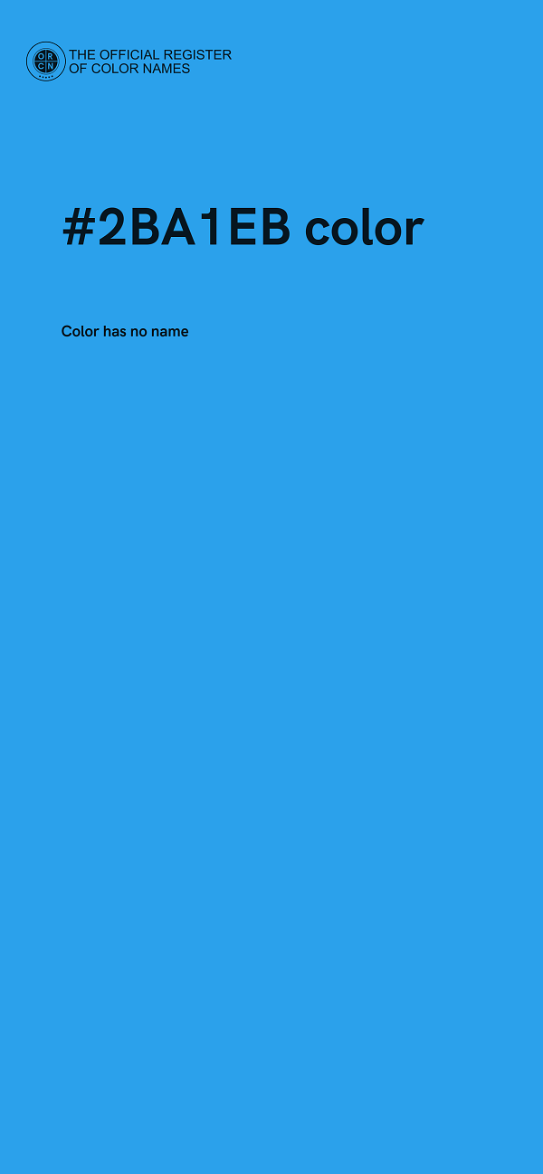 #2BA1EB color image