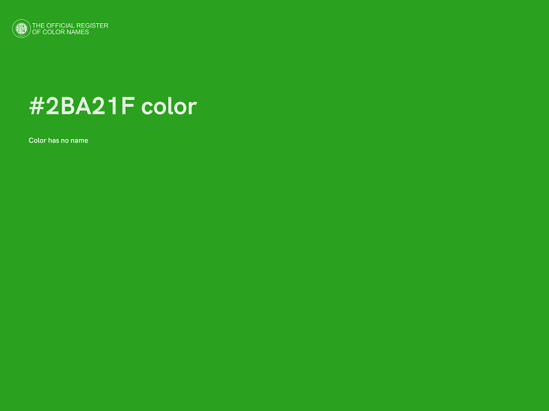 #2BA21F color image