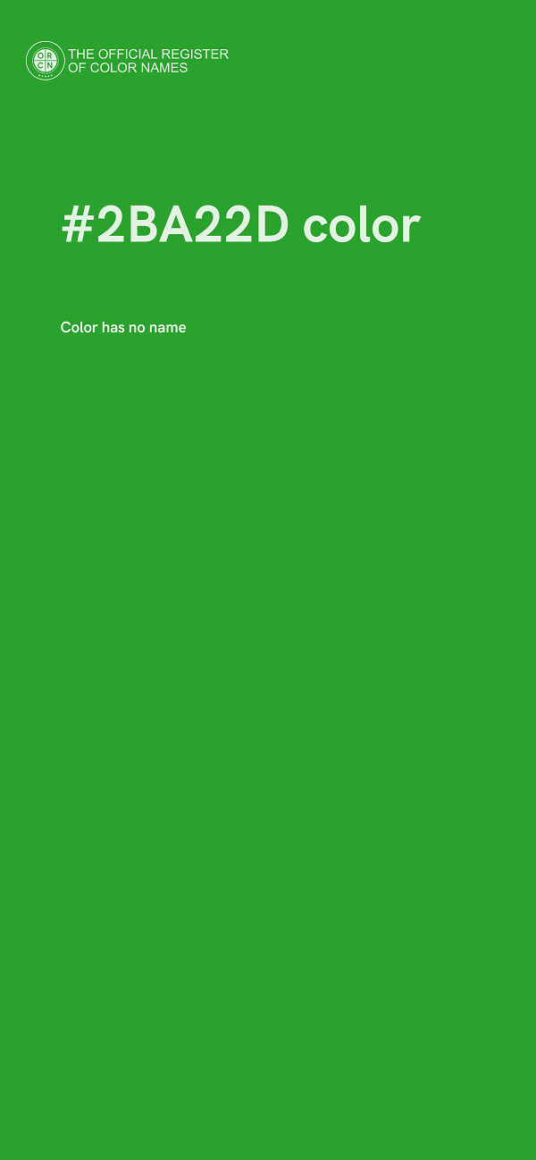 #2BA22D color image