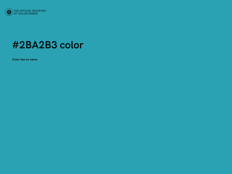 #2BA2B3 color image