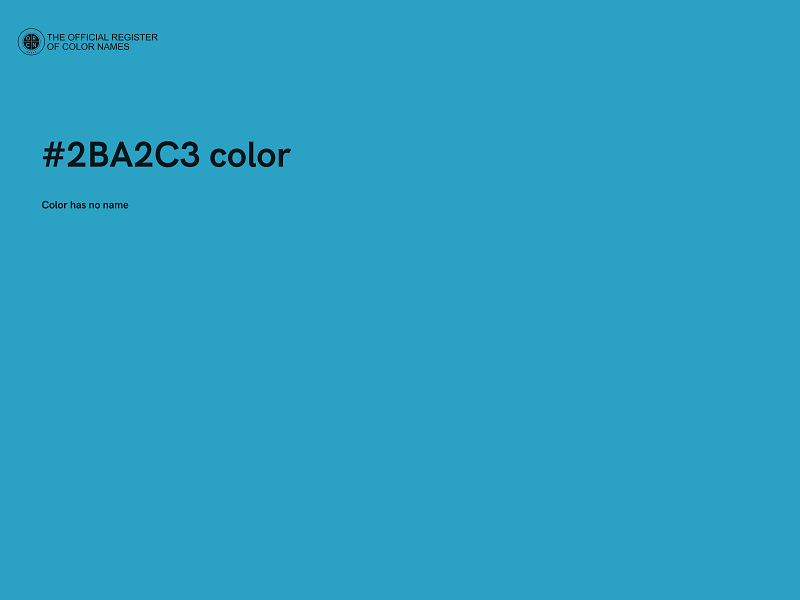 #2BA2C3 color image