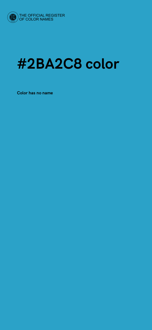 #2BA2C8 color image