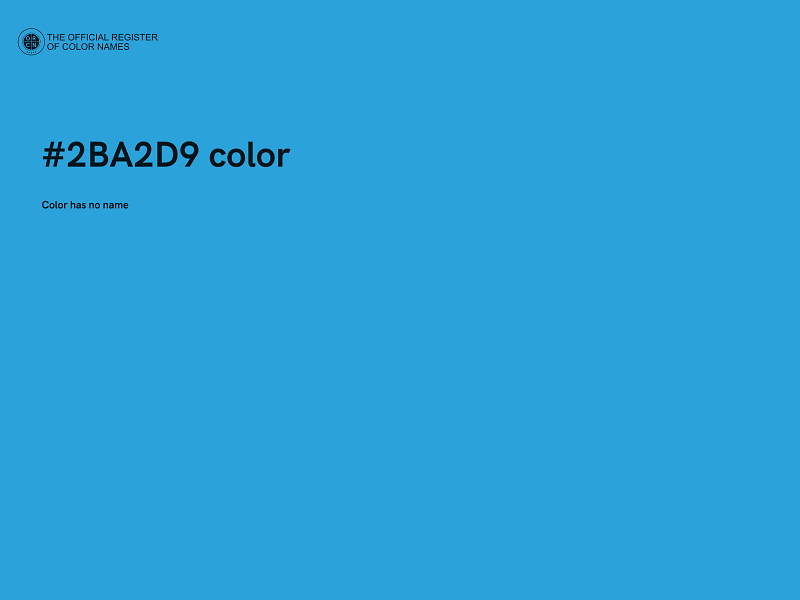 #2BA2D9 color image