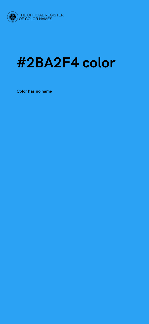 #2BA2F4 color image