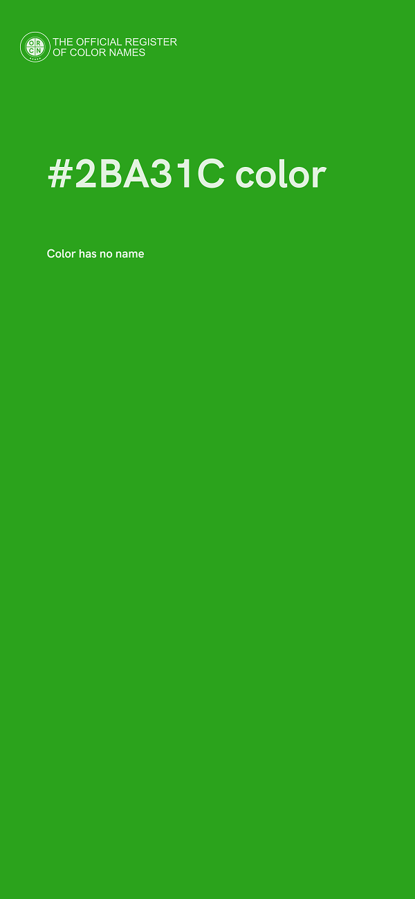 #2BA31C color image