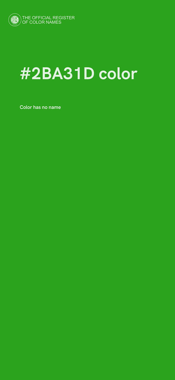 #2BA31D color image