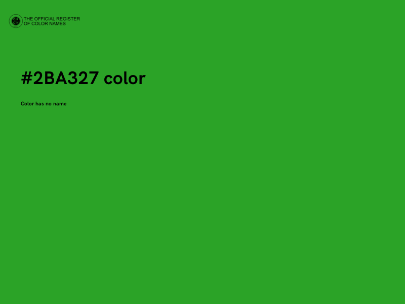 #2BA327 color image