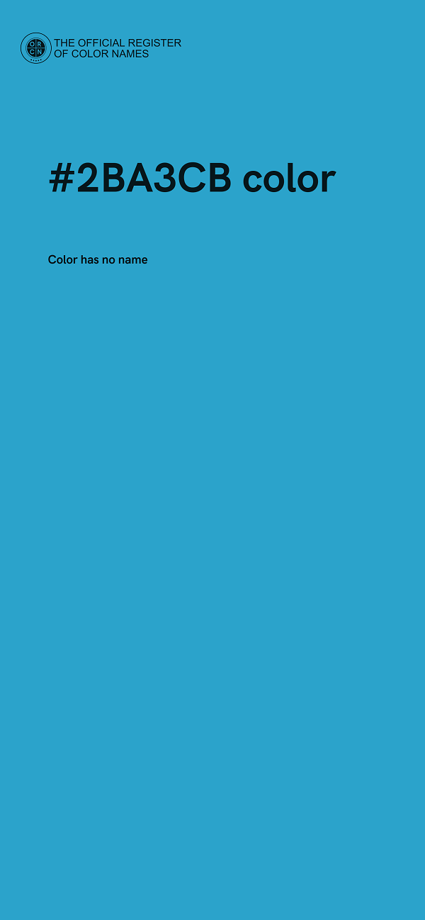 #2BA3CB color image