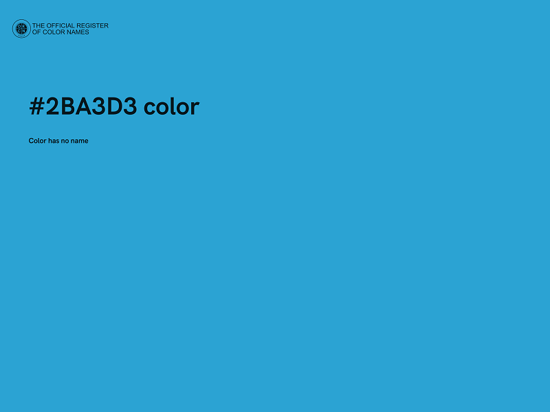 #2BA3D3 color image