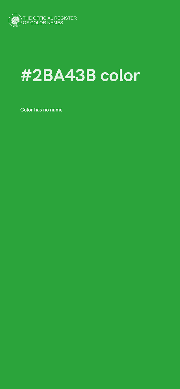 #2BA43B color image