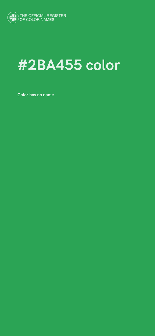 #2BA455 color image