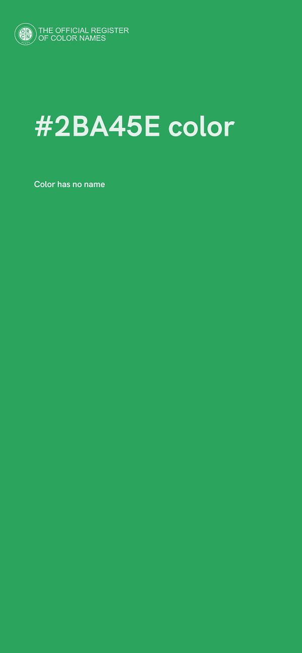 #2BA45E color image