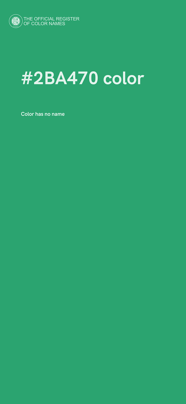 #2BA470 color image