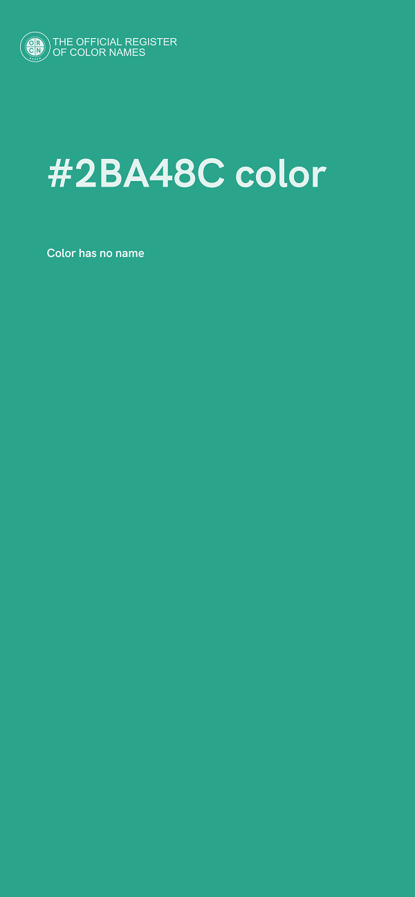 #2BA48C color image