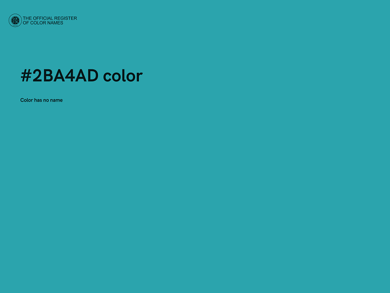 #2BA4AD color image