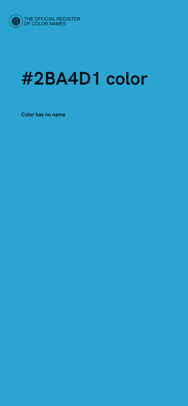 #2BA4D1 color image